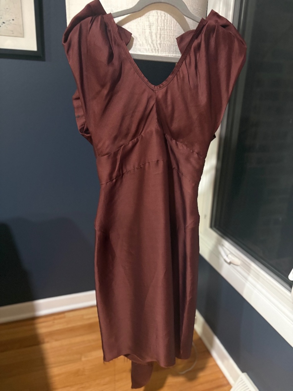 Designer Satin Dress: 6267